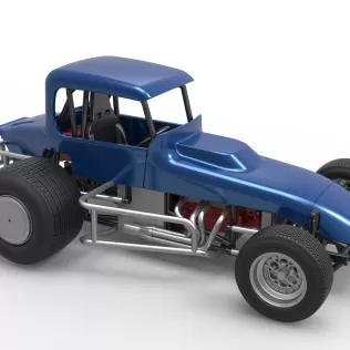 Vintage Sprint car Version 2 Scale 1:25 - Model thumbnail 24