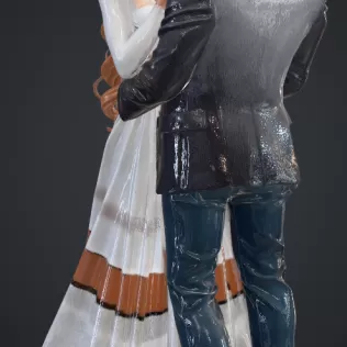 Paar küsst sich - Model thumbnail 2