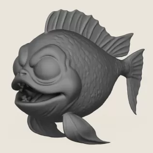 Fish 01 Print Ready 3D Model