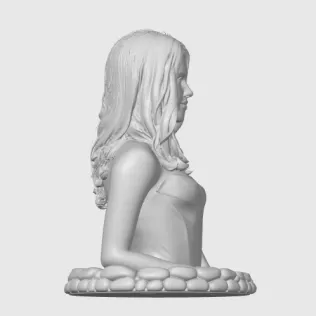 Jessica Alba 3D Bust - Model thumbnail 10