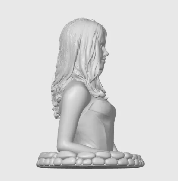 Jessica Alba 3D Bust - Model preview 10