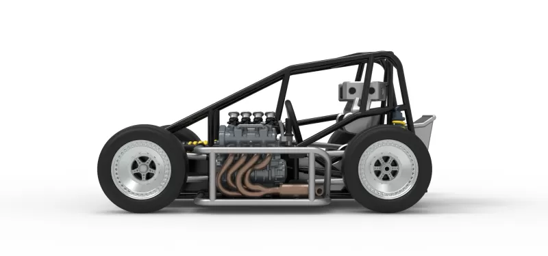 Three Quarter Midget Base Scale 1:25 - Model preview 9