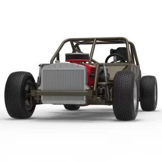 Vintage Dirt Modified stock car Base Version 7 Scale 1:25 - Model thumbnail 6