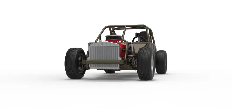 Vintage Dirt Modified stock car Base Version 7 Scale 1:25 - Model preview 6