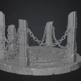 Ancient Chain Portal STL File for 3D Print - Model thumbnail 12