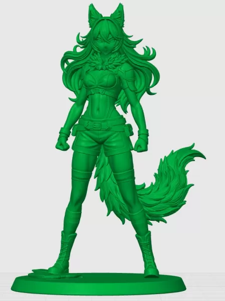 Wolf girl model kemonomimi - Model preview 2