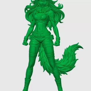 Wolf girl model kemonomimi - Model thumbnail 2