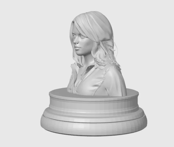 Rachel McAdams 3D Bust - Model preview 5