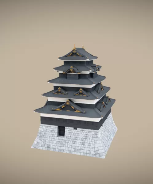 Edo Castle - Model preview 1