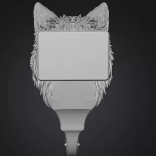 🦊 Steampunk Fox Wall Hook – STL File for 3D Printing - Model thumbnail 4