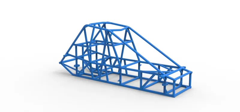 Frame of Experimental Pavement Silver Crown Car V2 Scale 1:25 - Model preview 14