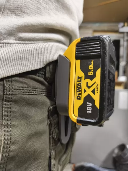 DeWalt Battery Belt Mount – Portable Battery Holder - Model preview 1