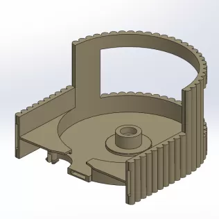 🧂⚙ Smart Rotating Spice Rack – Easy Gear-Driven Carousel Organ - Model thumbnail 9
