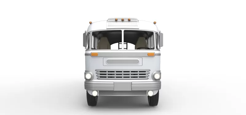 Vintage Transporter truck for Race car Version 8 Scale 1:25 - Model preview 13