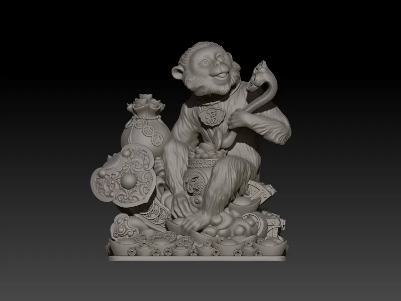 Zodiac Monkey - Model preview 5