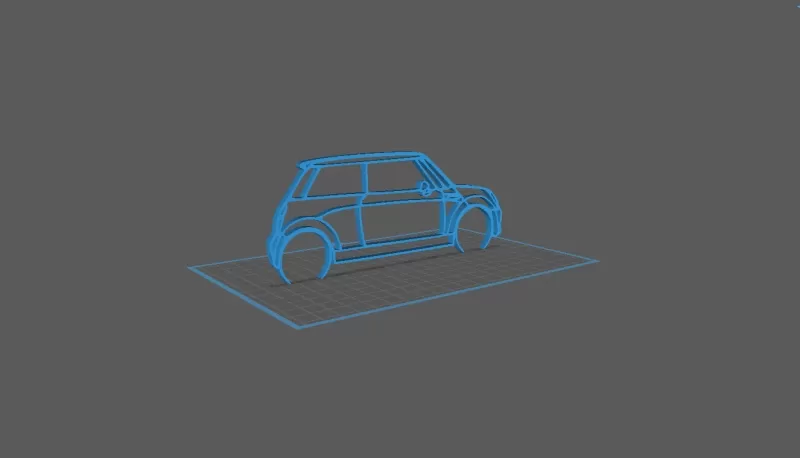 Mini Cooper - S R53 Wall Art - Model preview 2