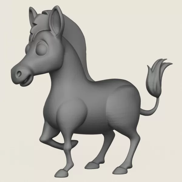 Zebra Toy Print Ready 3D Model - Model preview 1