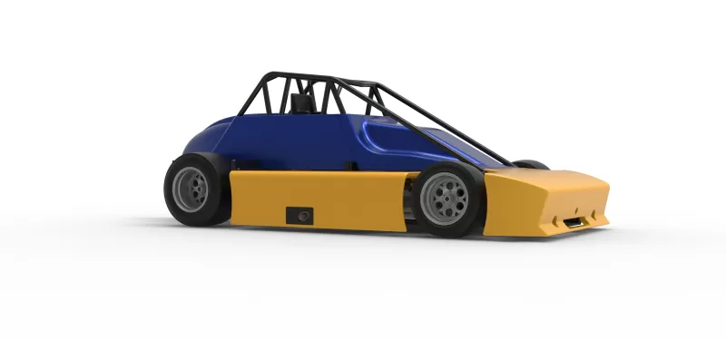 Experimental Pavement Silver Crown Car Version 2 Scale 1:25 - Model preview 25