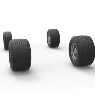 Wheel set of Northeast Dirt Modified stock car V5 Scale 1:25 - Model thumbnail 9