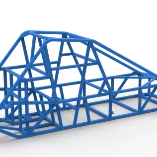 Frame of Experimental Pavement Silver Crown Car V2 Scale 1:25 - Model thumbnail 12