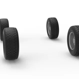 Wheel Set of Mod Lite Race car Version 2 Scale 1:25 - Model thumbnail 7