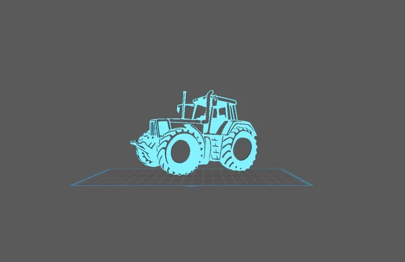 Tractor - Fendt Wall Art - Model preview 1