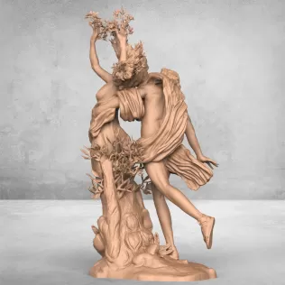 Apollo and Daphne Sculpture - Model thumbnail 4