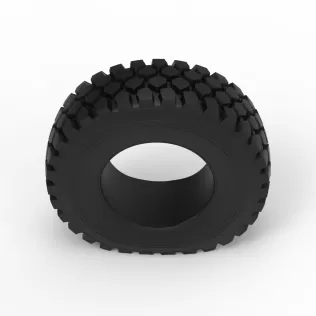 Offroad tire 75 deflated Scale 1:25 - Model thumbnail 6