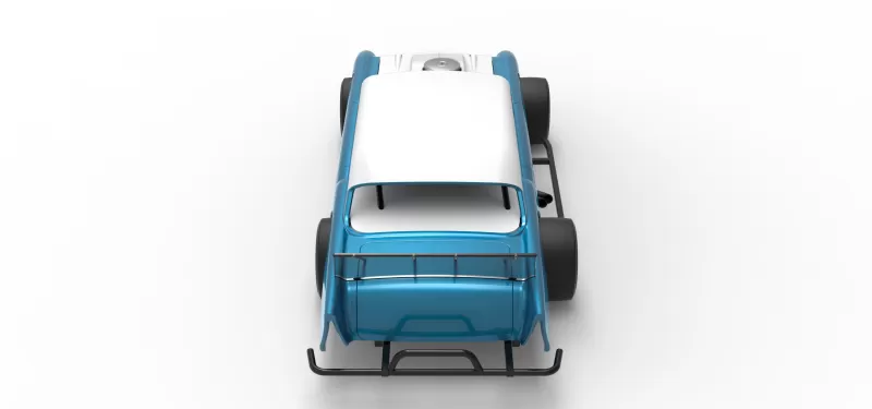 Vintage Asphalt Modified stock car V11 Scale 1:25 - Model preview 17