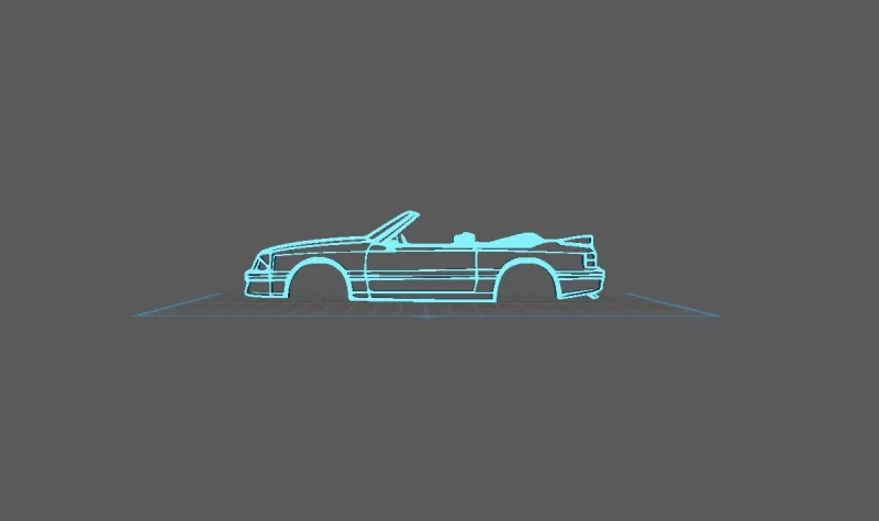 Ford - Mustang GT 1993 Wall Art - Model preview 1
