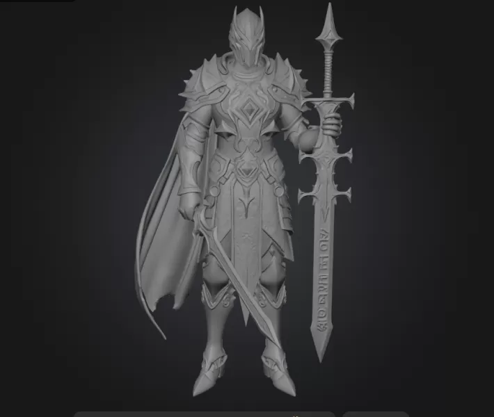 Knight warrior - Model preview 3