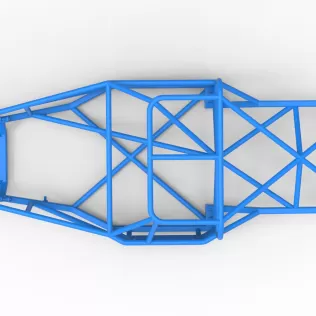 Frame of Vintage Dirt late model Race car Scale 1:25 - Model thumbnail 8