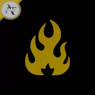 Simple Flame Symbol - 2D Art