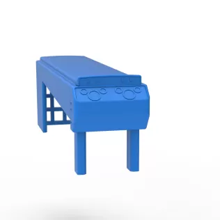 Hood of Pulling tractor Version 5 Scale 1:25 - Model thumbnail 11