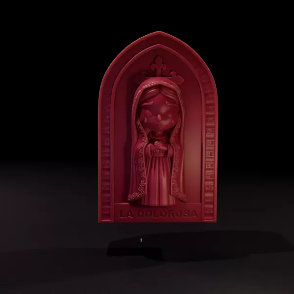 Modelo 3D de La Dolorosa para Impresión - Model preview 2