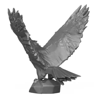 Eagle Sculpture 3D Printable Model - Model thumbnail 5