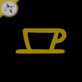 Simple Coffee Cup Symbol - 2D Art