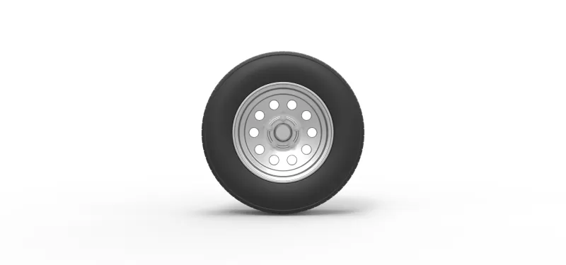 Car wheel 11 Scale 1:25 - Model preview 5