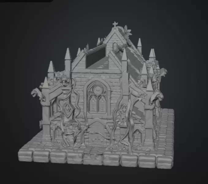 Blossom Cathedral STL File for 3D Print - Model preview 15