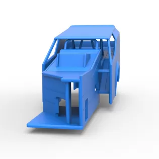 Shell of Vintage Dirt Modified stock car Version 7 Scale 1:25 - Model thumbnail 4