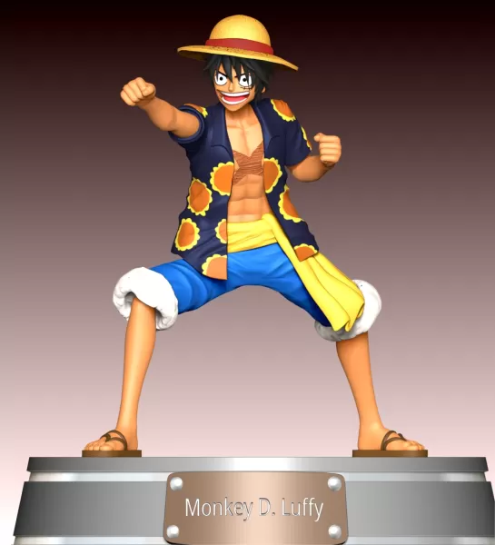 Monkey D Luffy Fan Art - Model preview 2