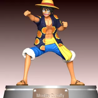 Monkey D Luffy Fan Art - Model thumbnail 2