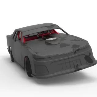 IMCA Stock car while turning Scale 1:25 - Model thumbnail 26