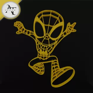 Spidey - Little Spiderman - Marvel - Silhouette - 2D Wall Art