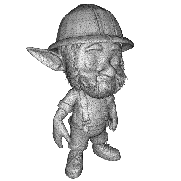 Forest Gnome Character Collection Kitbash High-Poly 3D Model - Model preview 17