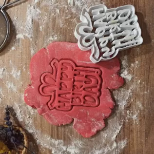 Happy Birthday Cookie & Clay Cutter, Gift Box Style Design