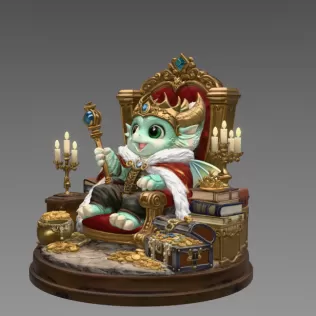 Dragon King STL File for 3D Print - Model thumbnail 4