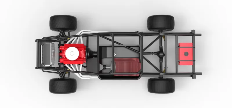 Vintage Semi-Late Model Stock Car Base Scale 1:25 - Model preview 11