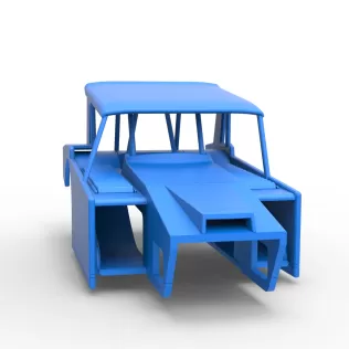 Shell of Vintage Dirt Modified stock car Version 6 Scale 1:25 - Model thumbnail 16