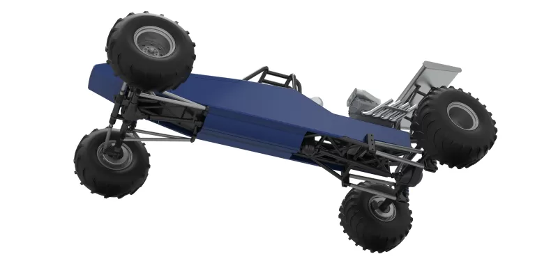 Vintage Mud dragster Scale 1:25 - Model preview 3
